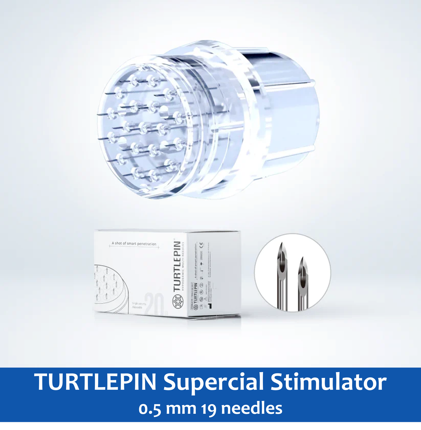 TURTLEPIN Supercial Stimulator 0.5 mm 19 needles -1 Ribeskin TURTLEPIN Multi Needle Injector | 0.5 mm 19 needles - Image 1